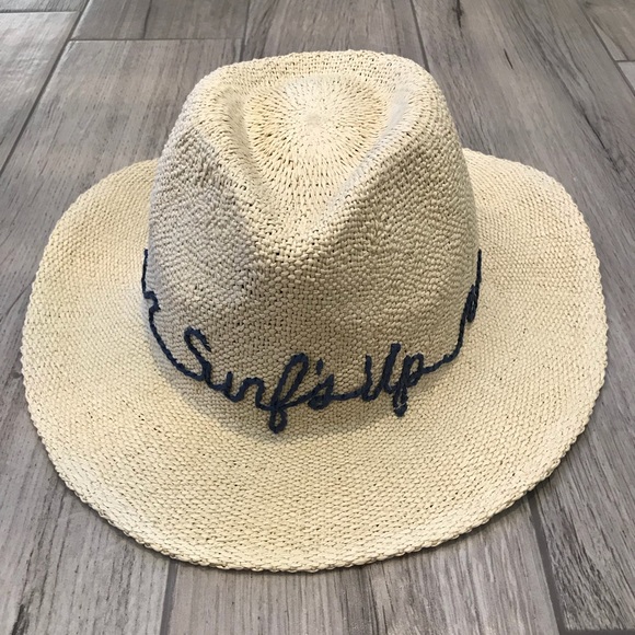 AERIE Adjustable Surfs Up Womens Panama Sun Hat - Picture 2 of 8